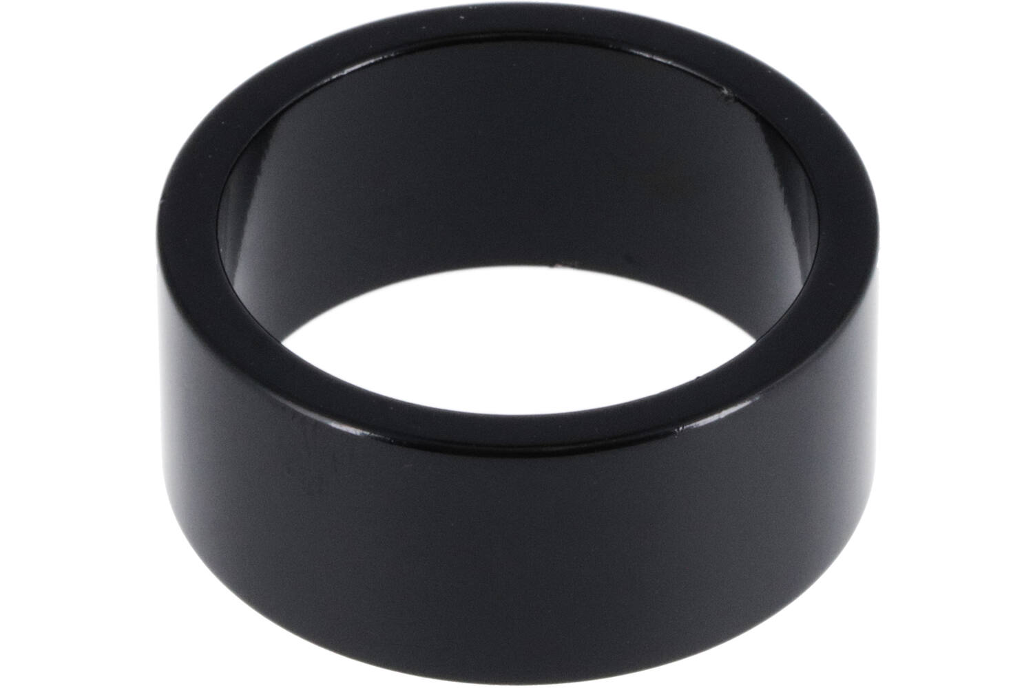 Trivio - spacer 15mm 1 1/8" aluminium zwart 3 stuks