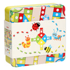 Houten Ludo & Boter Kaas en Eieren Reisspel, 2in1