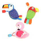 Houten Castagnette Tropische Vogel