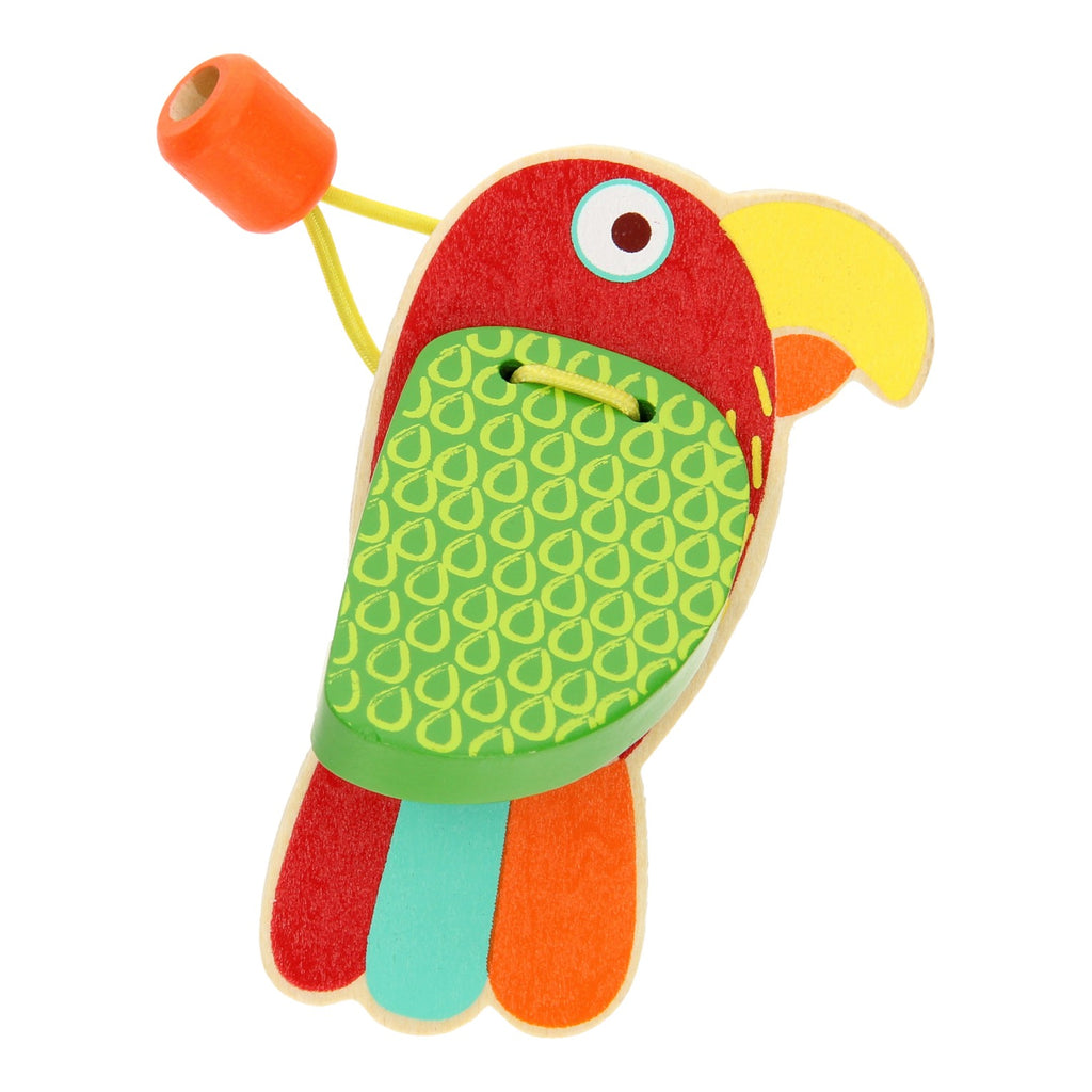 Houten Castagnette Tropische Vogel