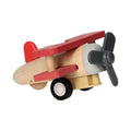 Dubbeldek Vliegtuig Hout Rood