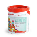 Topbright Houten Blokken in Opbergbox, 50dlg.