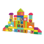 Topbright Houten Blokken in Opbergbox, 50dlg.