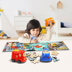 Topbright Houten Legpuzzel Politie met Politieauto, 24st.