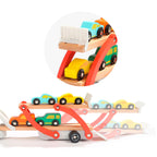 Topbright Houten Transporter met Auto's