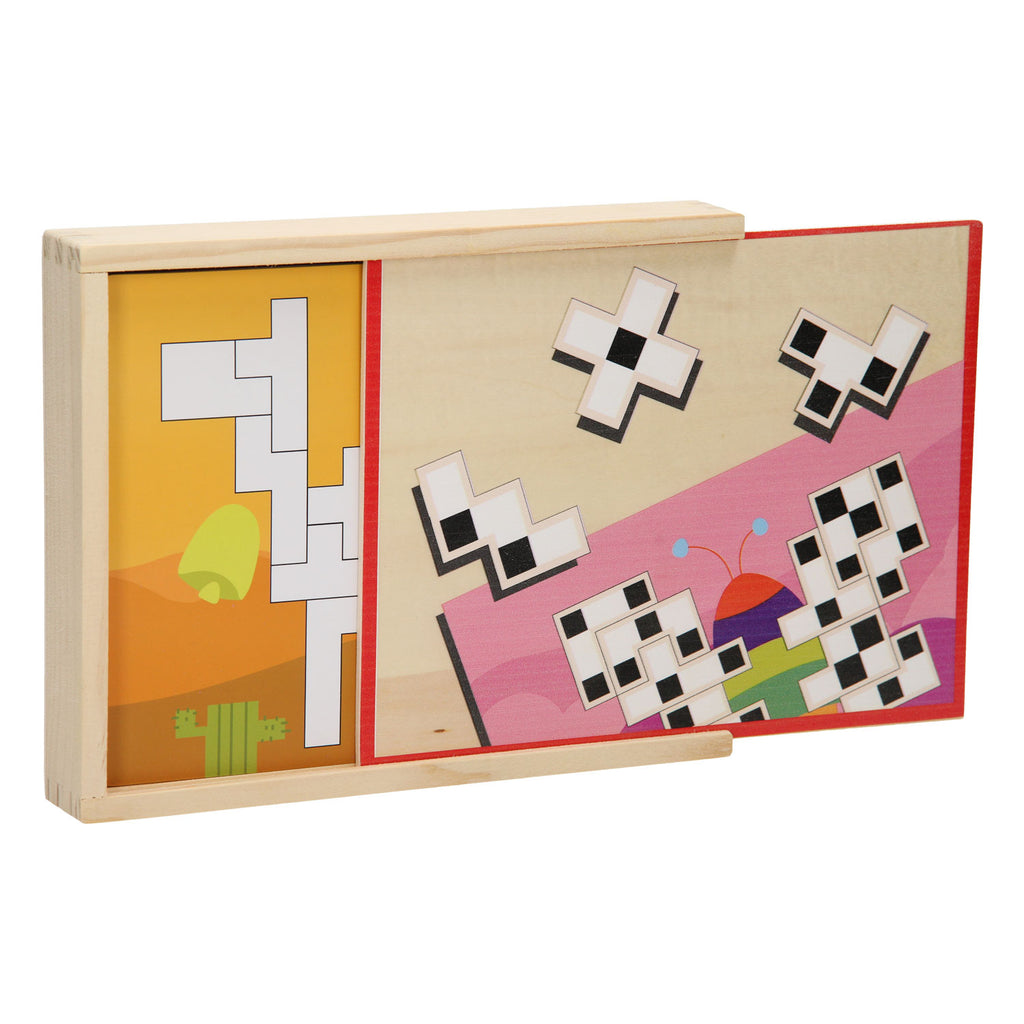 Topbright Houten Dieren Mozaiëk Box
