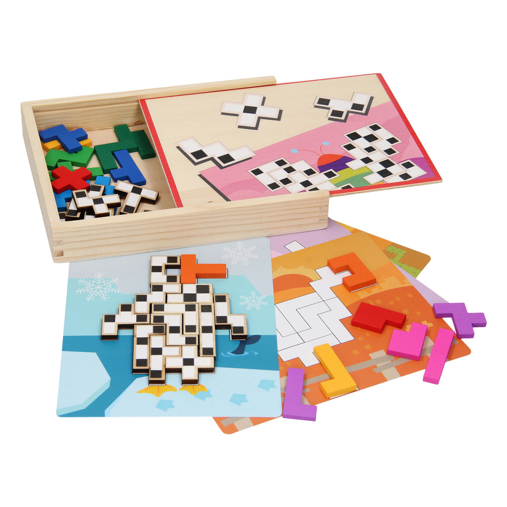 Topbright Houten Dieren Mozaiëk Box