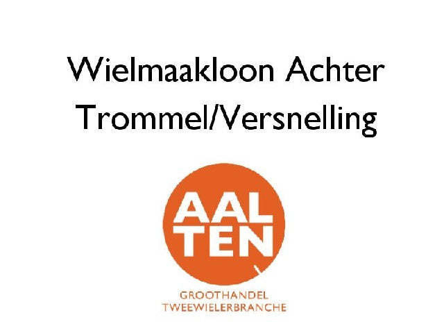 Wiel maken spaakloon achter