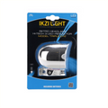 kziLight koplamp 3x LED met lamphaak, reflector E1, chroom, incl batterijen (hangverpakking)