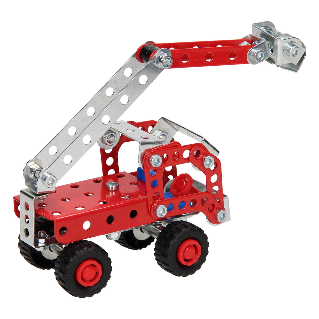 Metalen Constructieset Brandweerwagen 4 Models