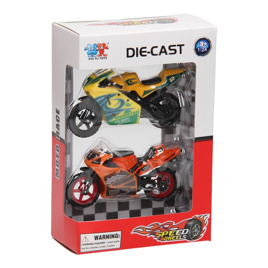 Die-cast Motorset, 2st.