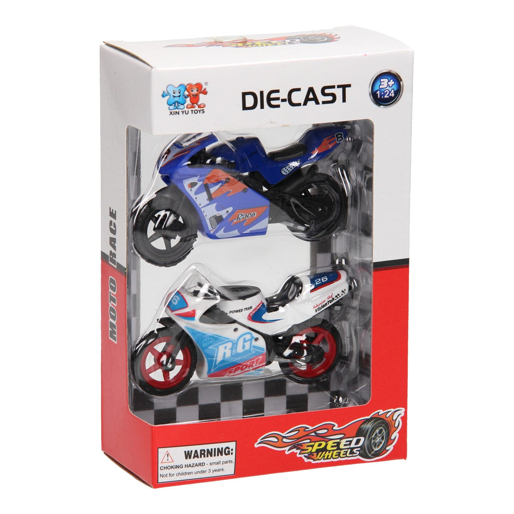 Die-cast Motorset, 2st.