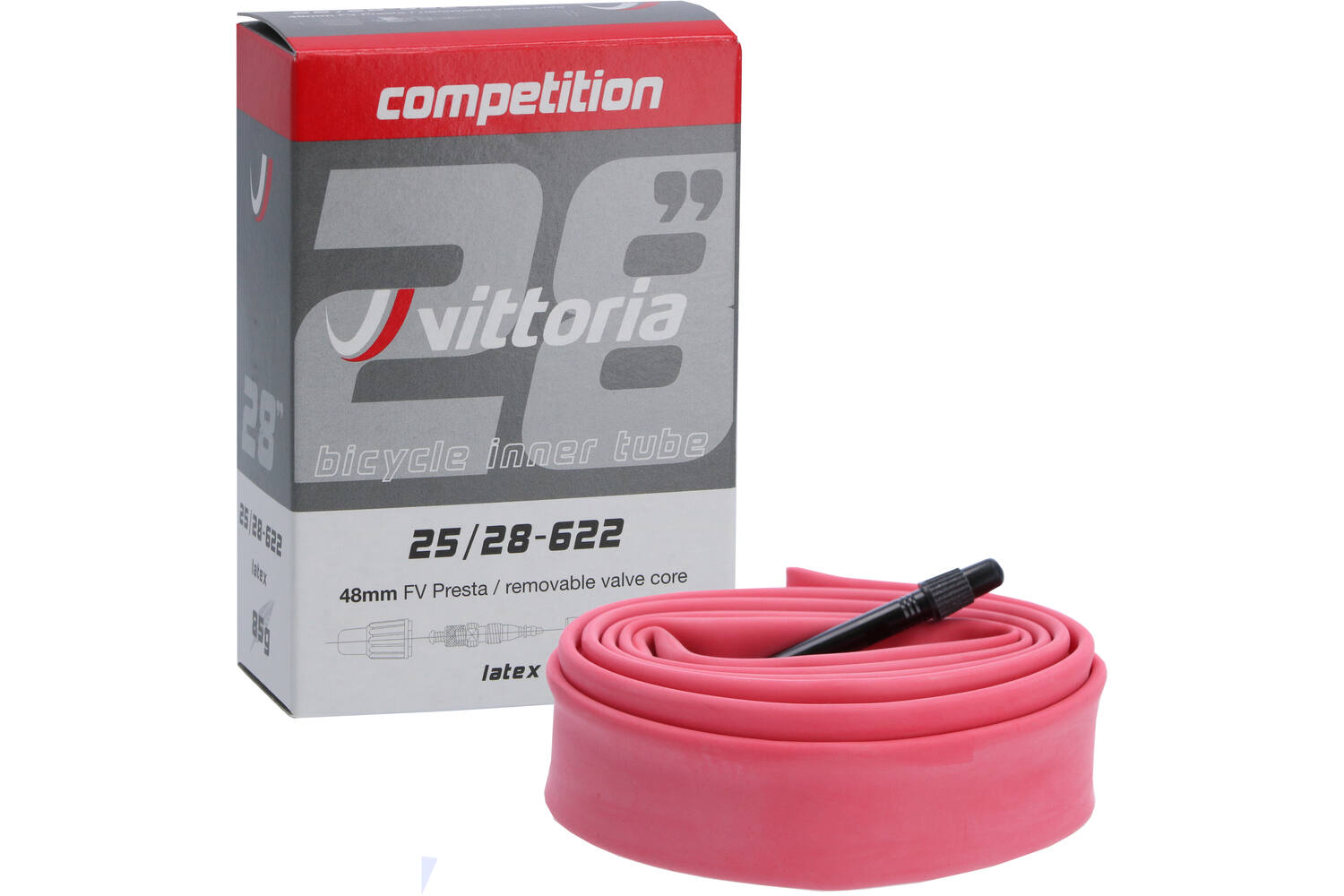 Vittoria Latex binnenband presta 48mm 700x25/28