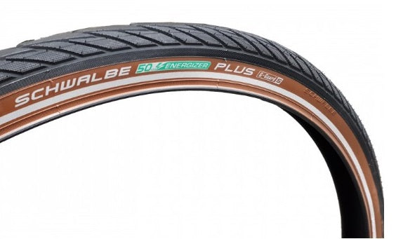 Schwalbe buitenband 47-622 energizer plus zwart-bruin reflex