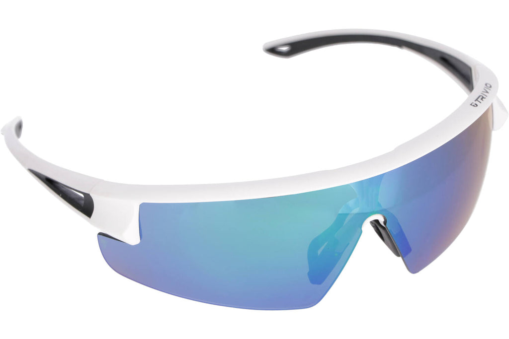 Trivio - hadley fietsbril met 2 extra lenzen wit / zwart