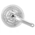 Msg crankset 28/38/48t 170mm zilver aluminium 3mm verdiept