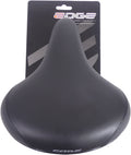 Edge fietszadel city protect met hoekbescherming - zwart