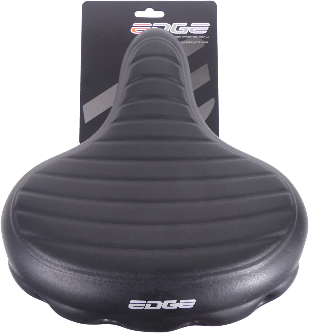 Edge fietszadel urban xl wave - zwart