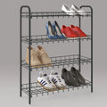 Metaltex schoenenrek 4 rekken 64x23x80.5 cm zwart