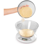 Metaltex kitchen helpers pesa digitale keukenweegschaal + kom 2.5l wit