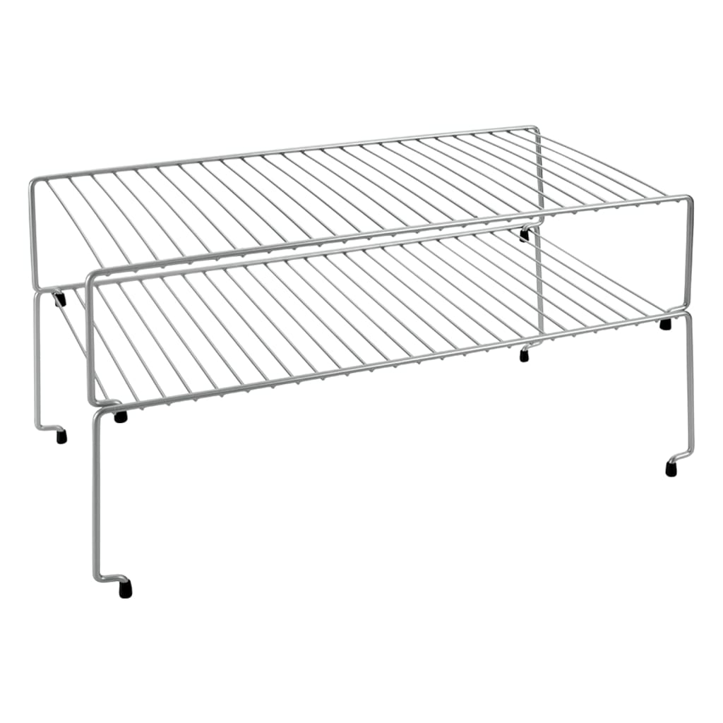 Metaltex sky ruimtewinner 2 etages 47x23x26 cm zilver