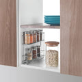 Metaltex space saver smart kitchen uitschuifbaar kruidenrek 6x28x22 cm zilver