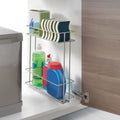 Metaltex space saver smart kitchen uitschuifbaar gootsteenkastrekje 11x38x34 cm zilver