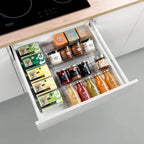 Metaltex smart kitchen verschuifbaar kruidenrek 26 51x47x3 cm zilver