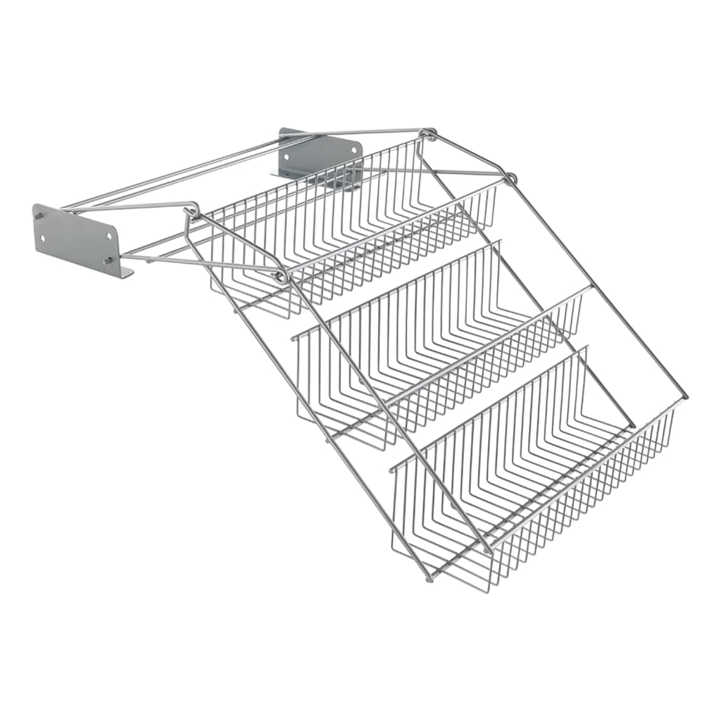Metaltex up and down rekje 33x28x22 cm zilver