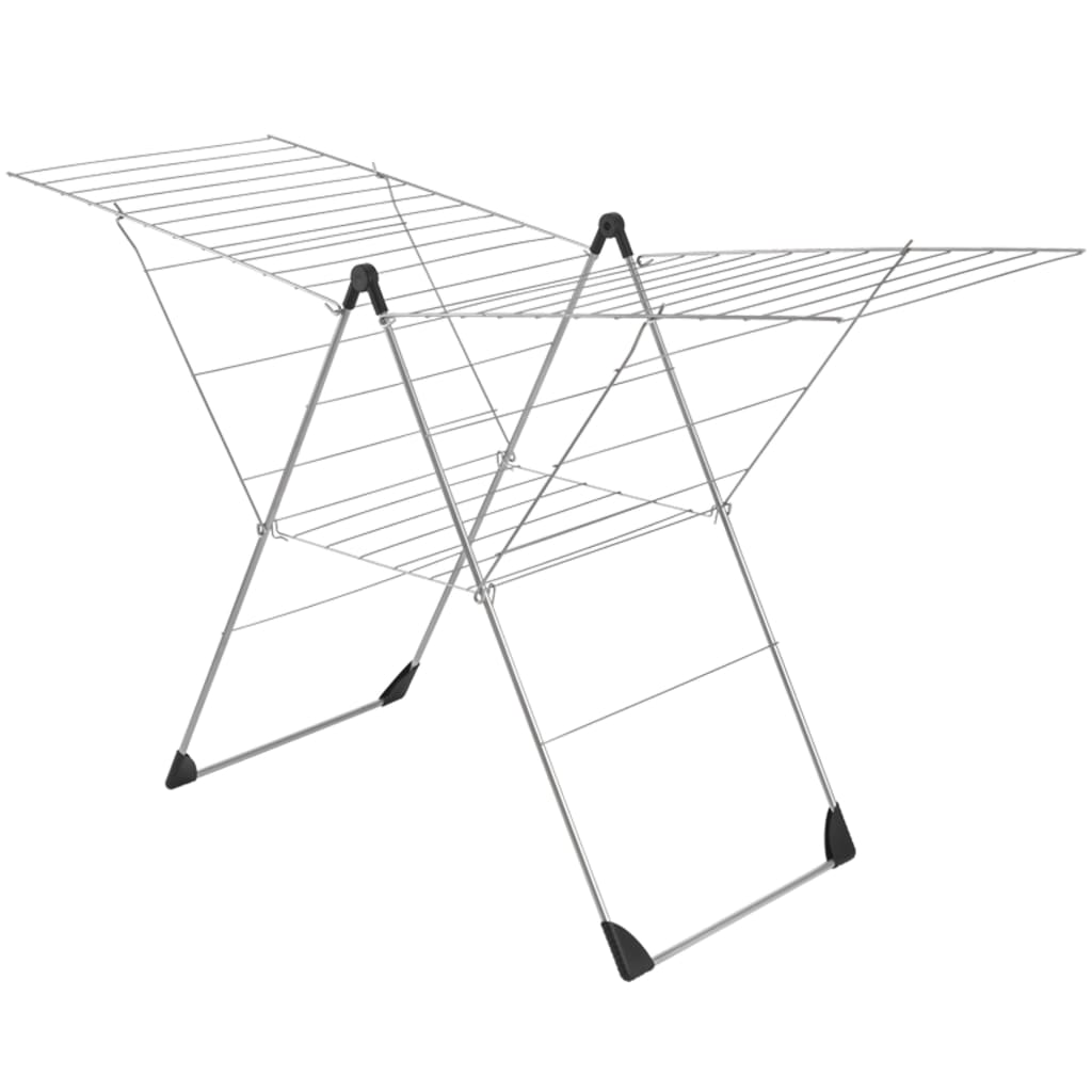 Metaltex vento droogrek 30 m lijn 110x177x67 cm zilver zwart