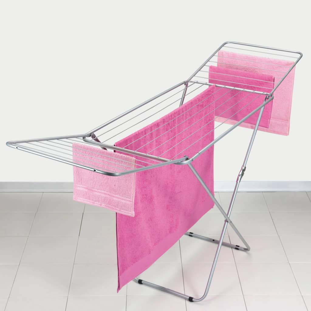 Metaltex capri droogrek 20 m drooglengte 55x105x206 cm zilver