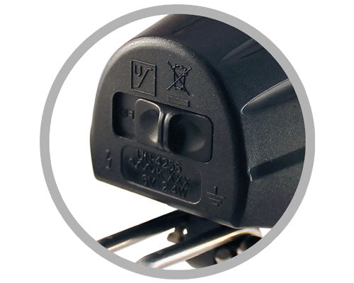 Koplamp sportief Led 20-Lux zwart inclusief