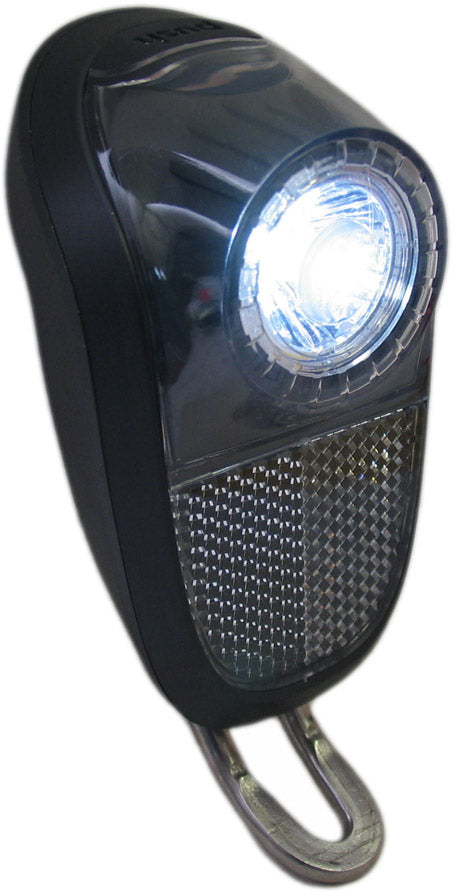 Koplamp Mobile 1 led - zwart (incl. batterijen)