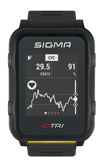 Sporthorloge Sigma iD.TRI Black Set