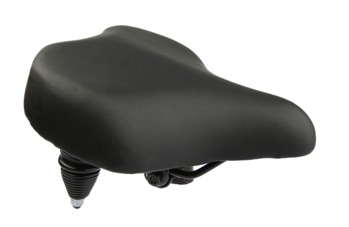 Selle bassano zadel zwart+onderstel+klem op kaart