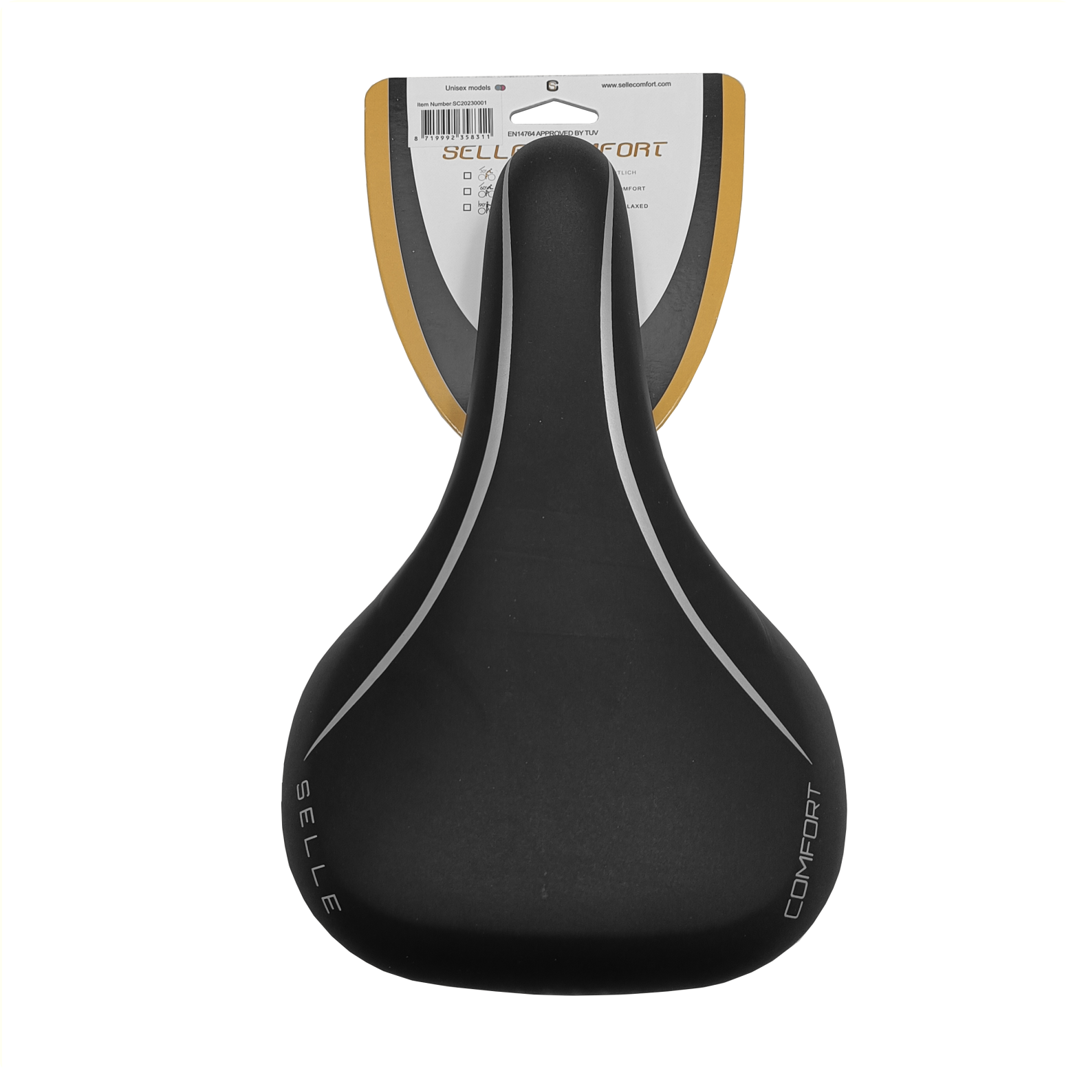 Selle comfort zadel vintage, zonder strop