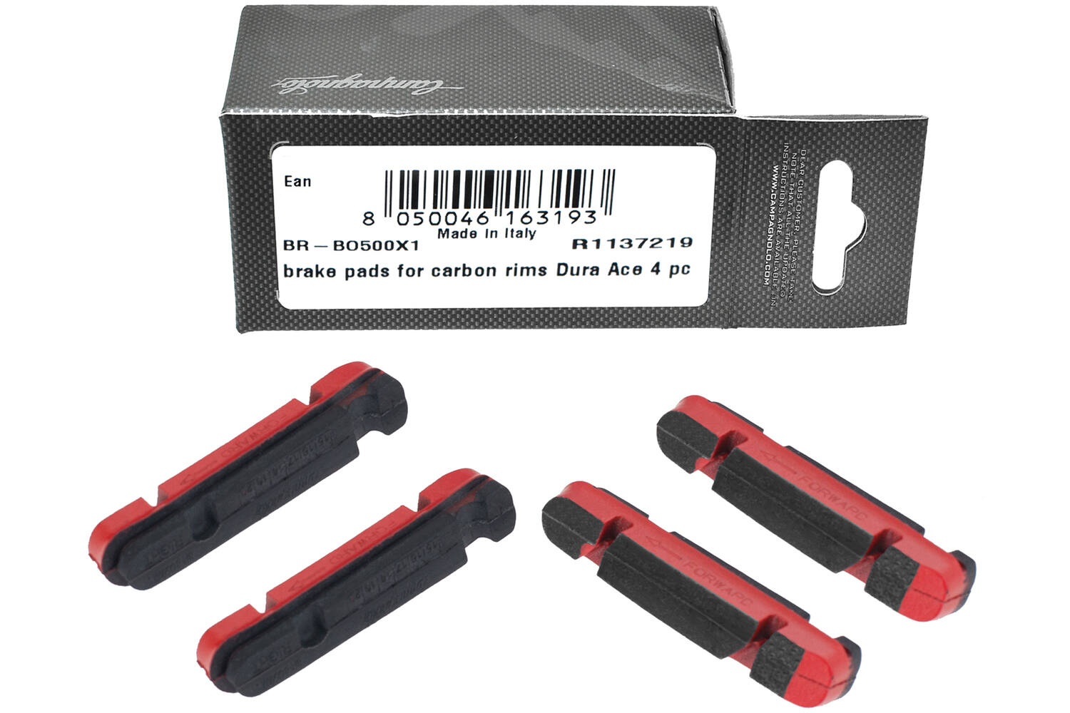 Campagnolo carbon cartridge brake pads for shimano