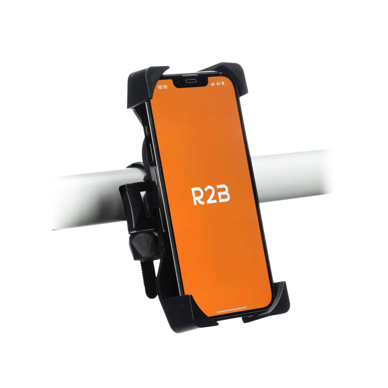 R2b R2B Telefoonhouder Gouda zwart, passend voor alle telefoons van 4 t/m 7,5 inch (hangverpakking)