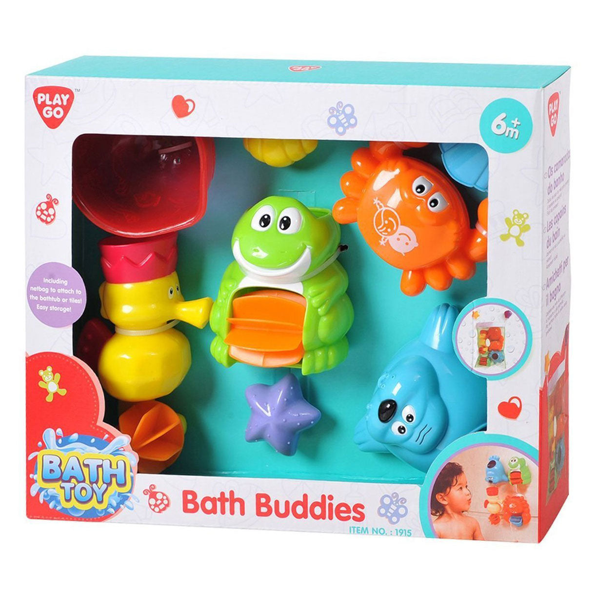 Playgo badvriendjes zeedieren - 5dlg.