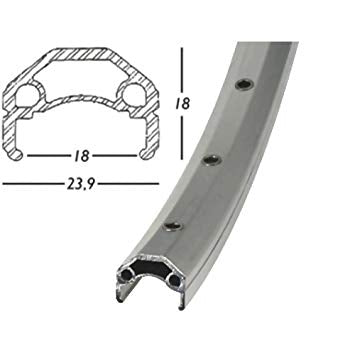 Velg Rodi Vision 3 - 28" / 622 x 19C aluminium 36 gaats - zilver