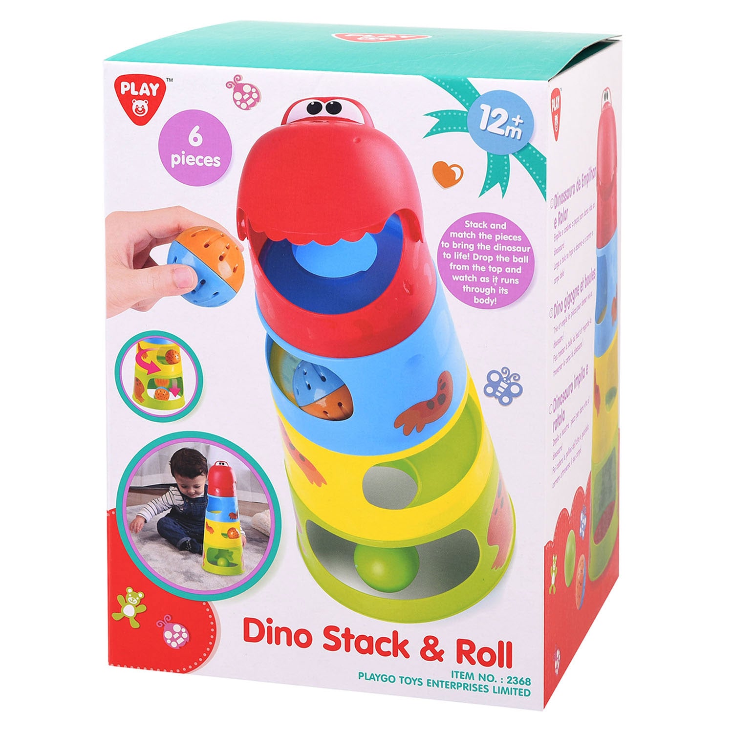 Play Stapeltoren met Ballenbaan, 6dlg.