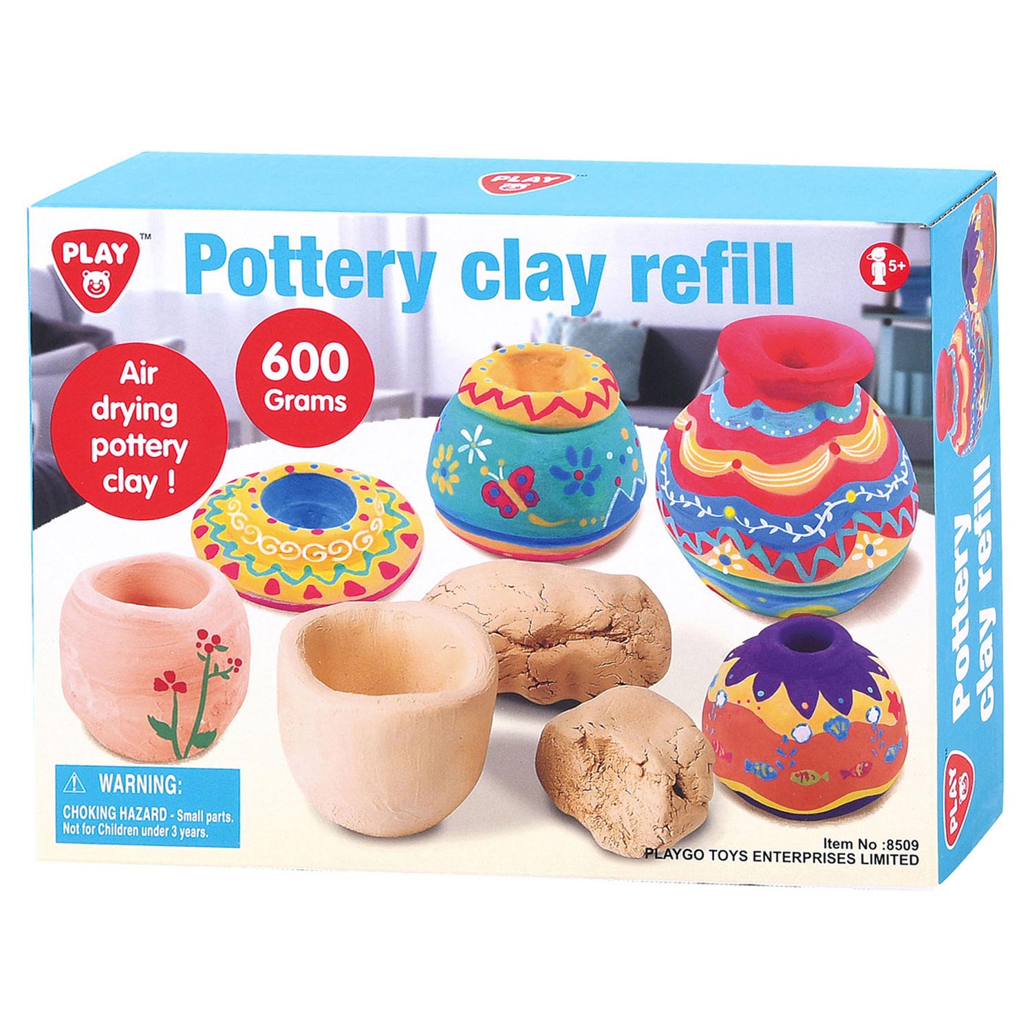 Playgo pottenbak klei, 600gr.