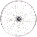 Achterwiel 28 nexus 8 rollerbrake naaf met met zilveren velg en rvs spaken