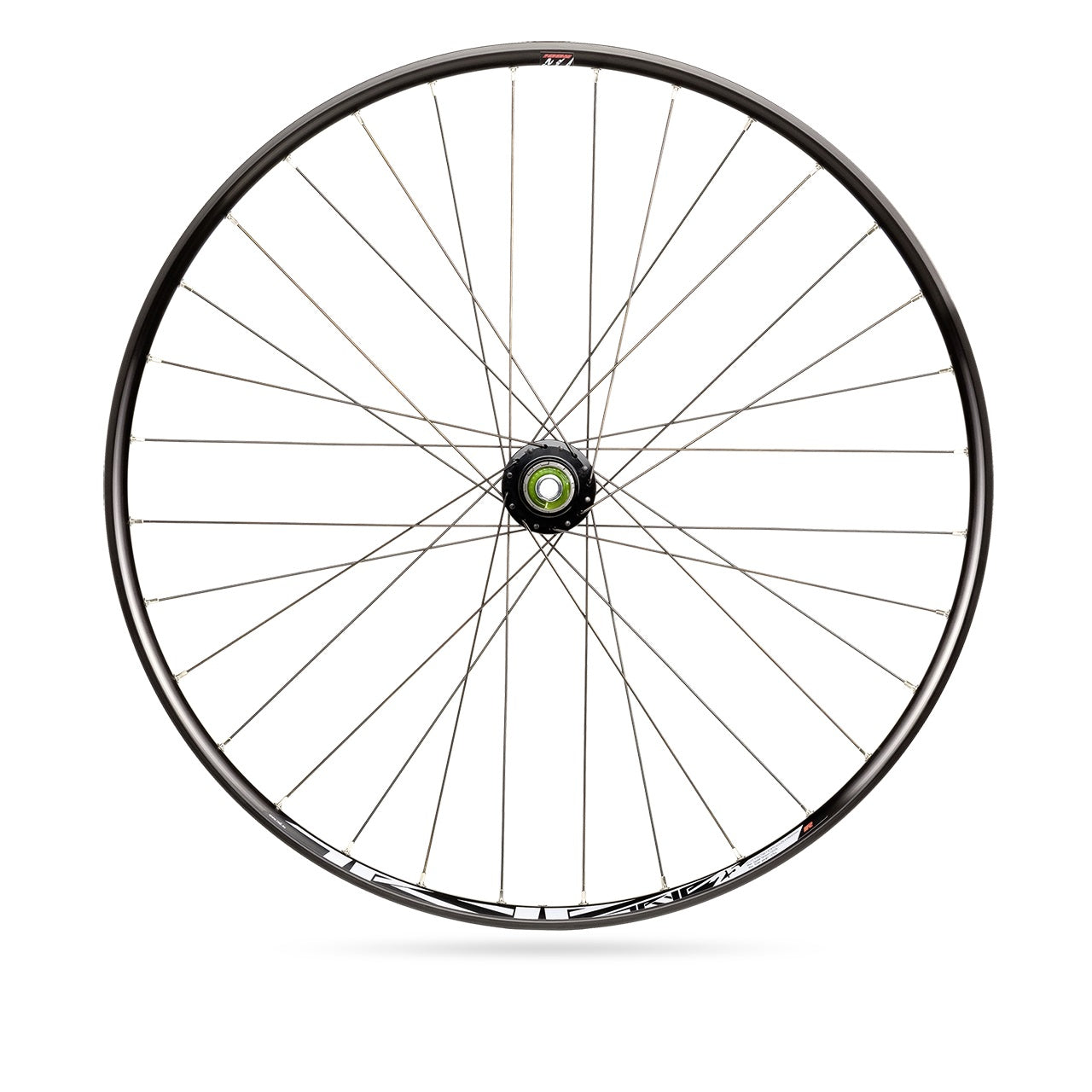 Rodi wielset tryp 25 27.5 voor steekas 15x100 en snelspanner 9x135 - 6 bouts remschijfbevestiging - 8 9 10 11 speed - zwart