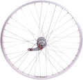 Achterwiel 24 x 1,75" aluminium Ryde velg - Favorit remnaaf - zilver