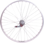 Achterwiel 24 x 1,75" aluminium Ryde velg - Favorit remnaaf - zilver