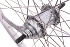 Achterwiel 24 x 1,75" aluminium Ryde velg - Favorit remnaaf - zilver