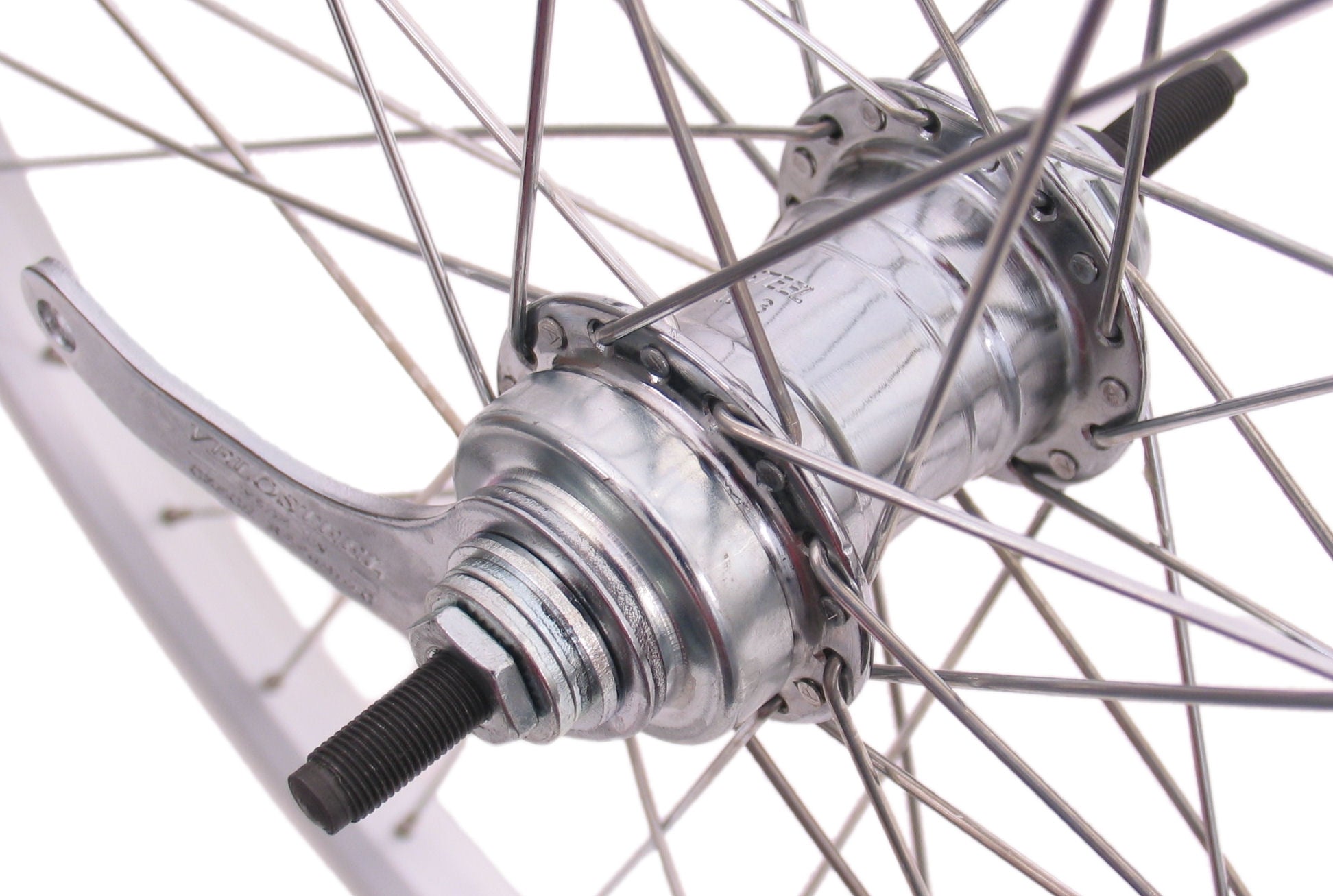 Achterwiel 24 x 1,75" aluminium Ryde velg - Favorit remnaaf - zilver