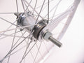 Achterwiel 26" ATB aluminium Shimano remnaaf - zilver