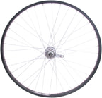 Achterwiel 26" ATB aluminium remnaaf zwart